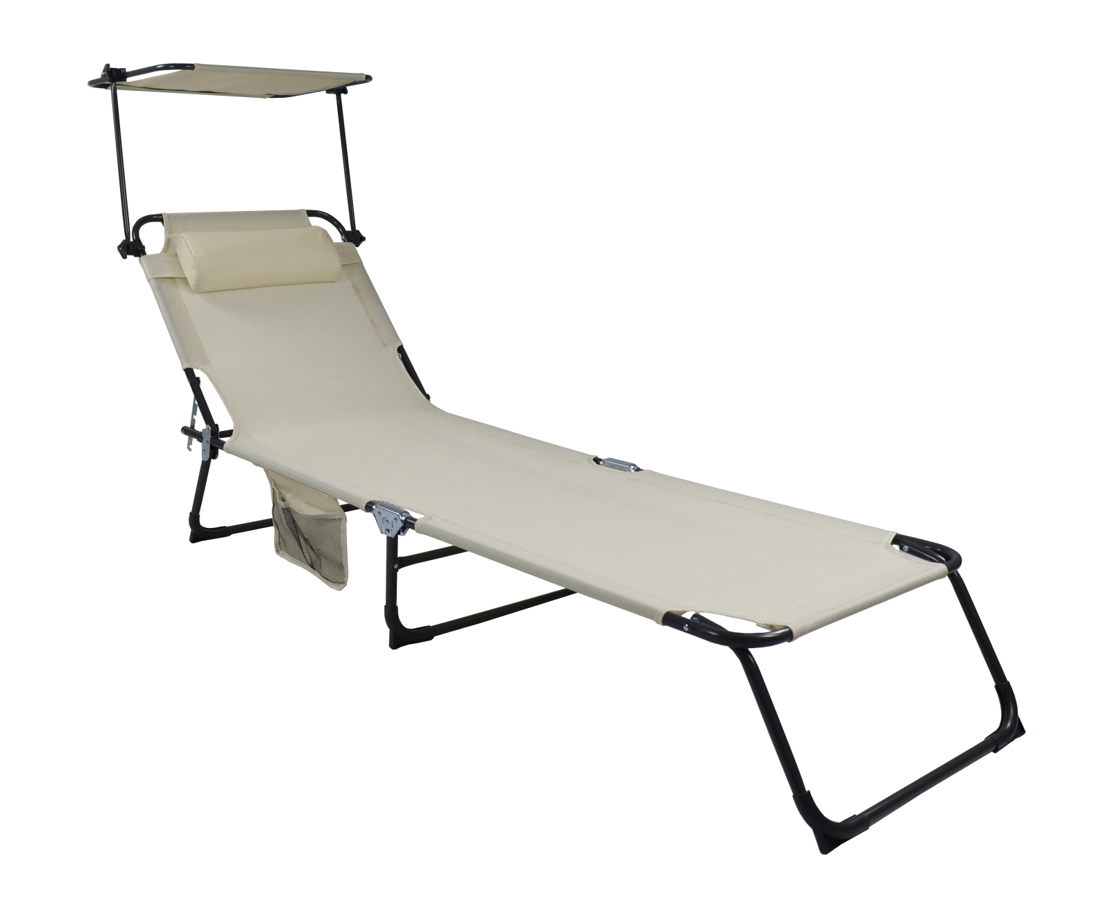 Gartenliege BINDOX L - creme - Stahl