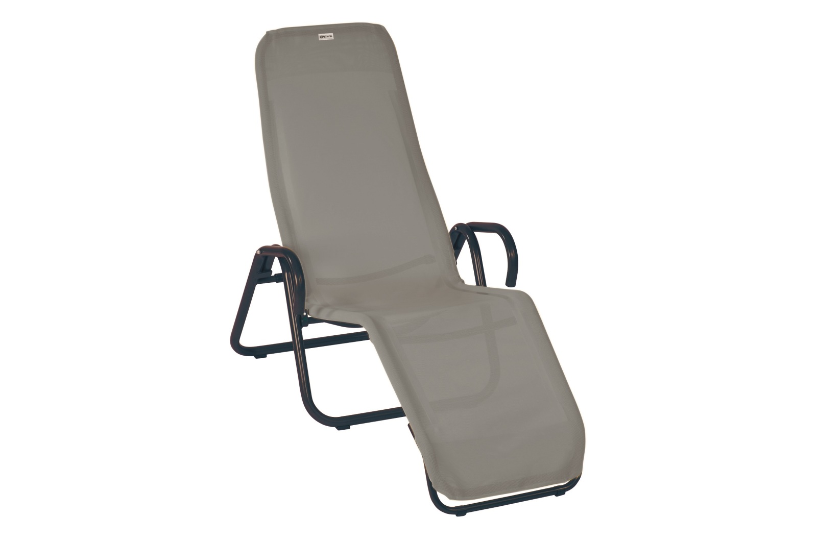 Gartenliege - taupe - klappbar - 75x137 cm