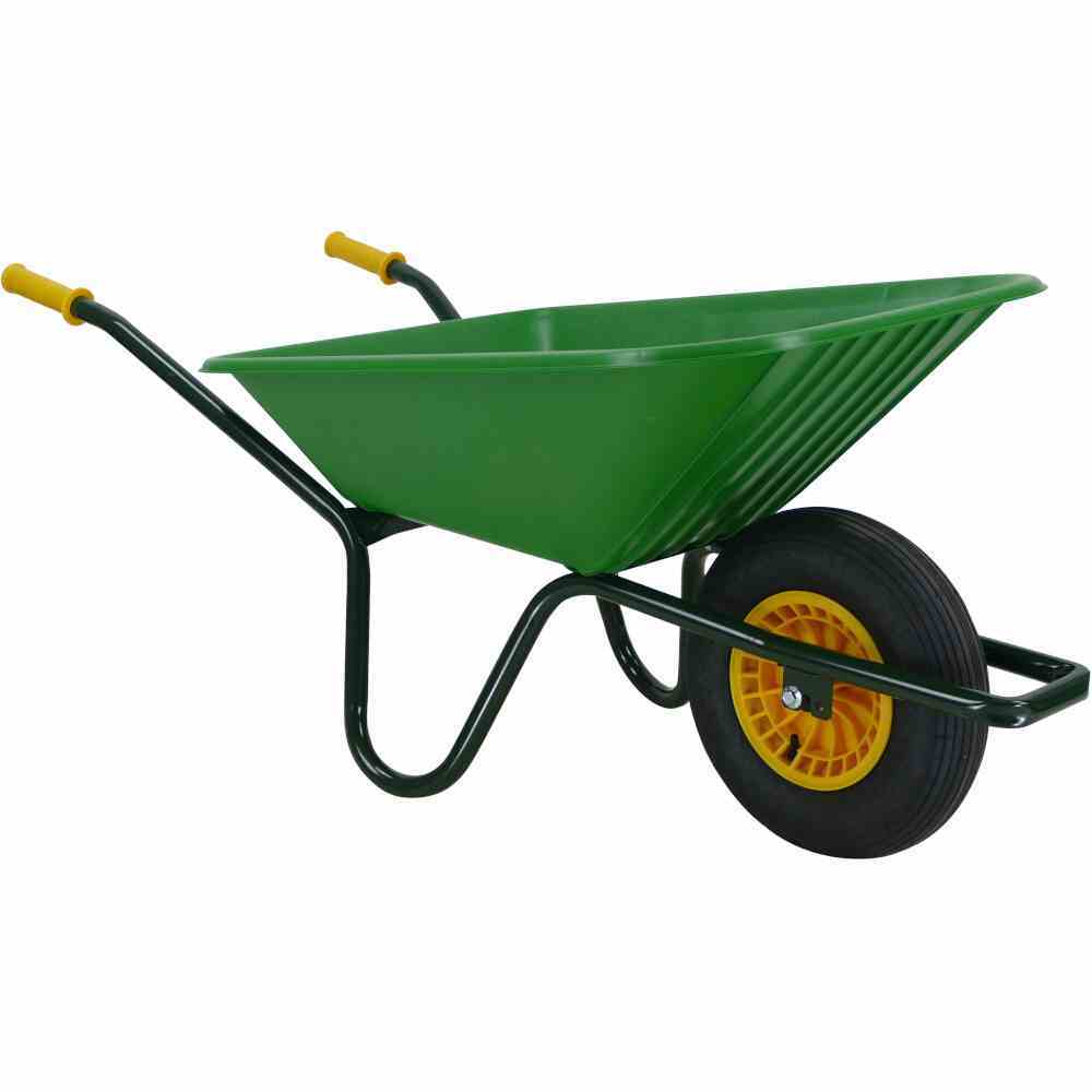 Gartenschubkarre - grün - 90 Liter