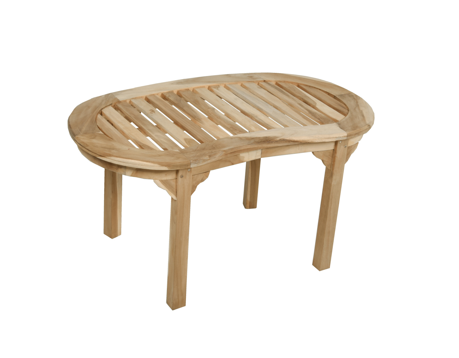 Gartentisch AMBON - natur - Teak massiv - 90 cm