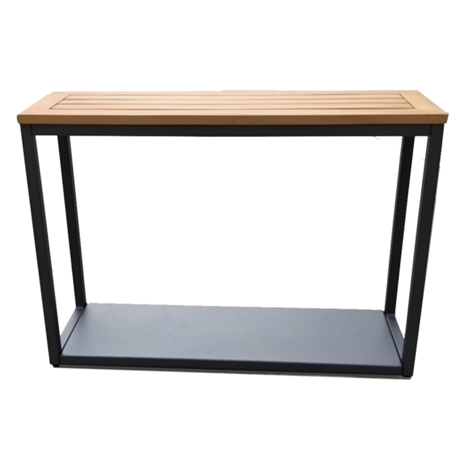 Gartentisch - anthrazit - Akazie massiv - eckig - 75x23 cm