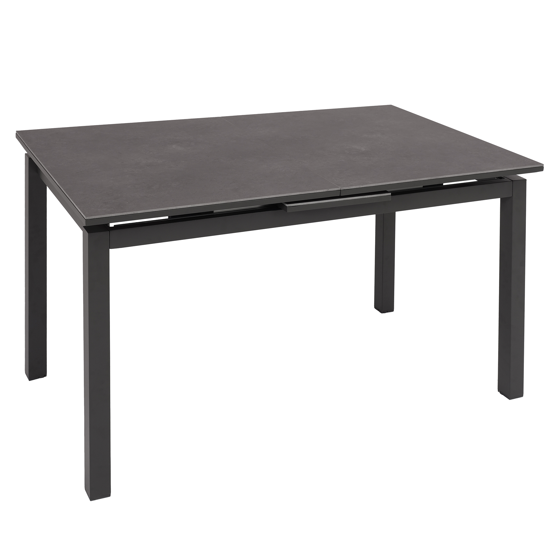 Gartentisch - anthrazit - ausziehbar - 130-160 cm