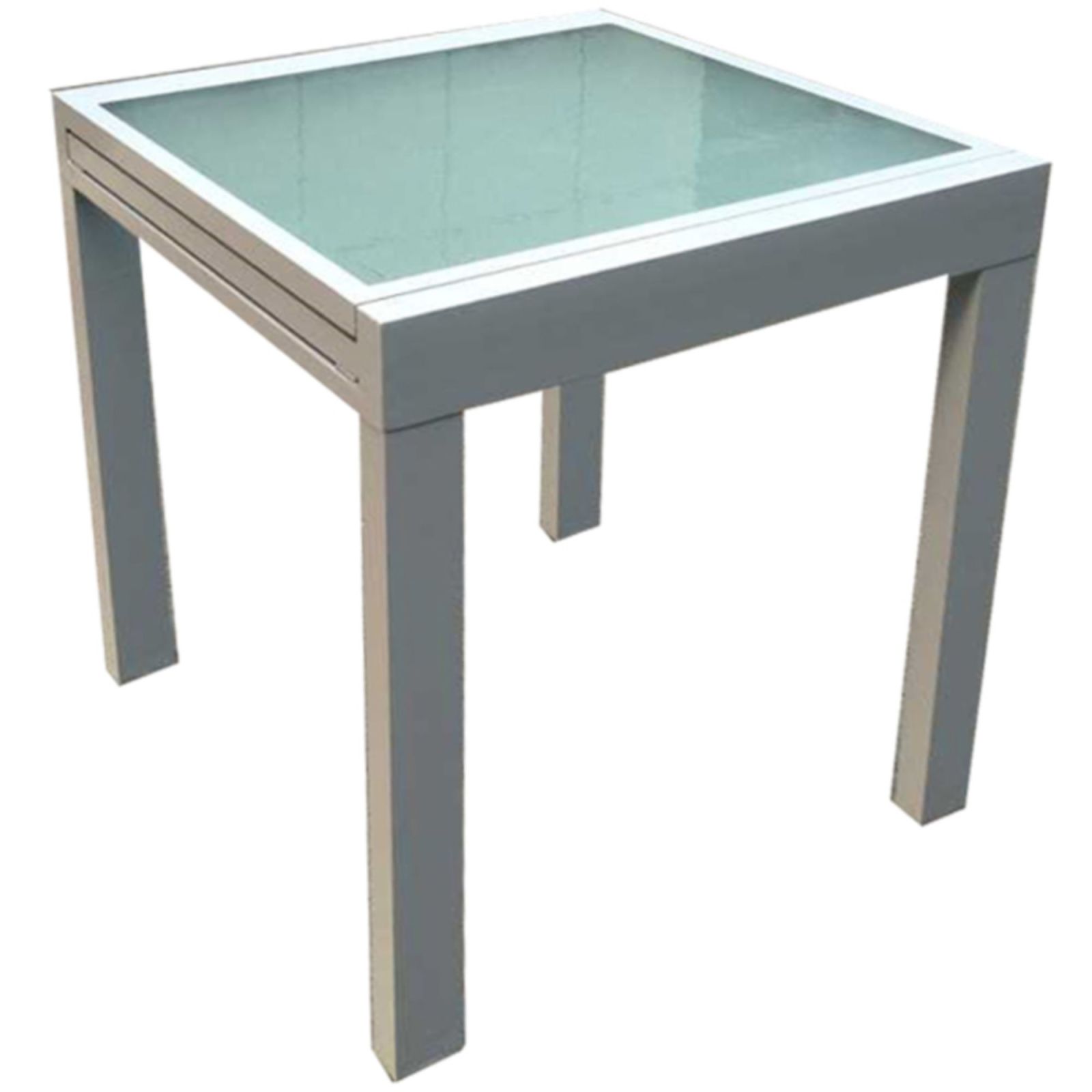 Gartentisch LOLA grau Glas ausziehbar bis 180 cm Online bei