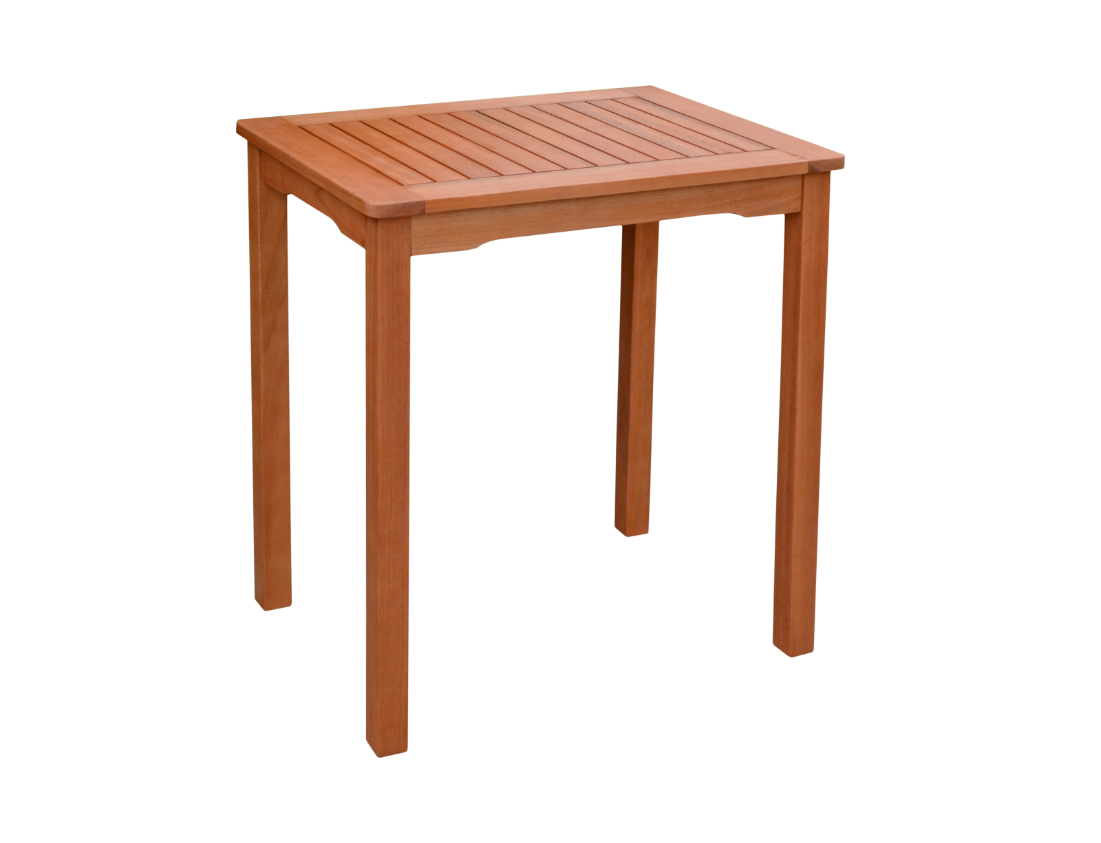 Gartentisch PITTSBURGH - braun - Eukalyptus Massivholz - 70x50 cm