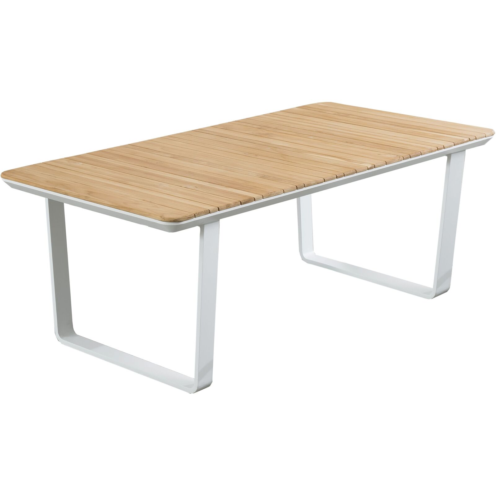 Gartentisch VENICE - Holzoptik-weiß - 200 cm