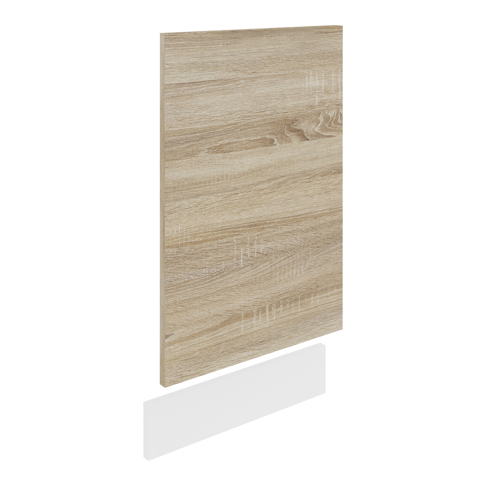 Geschirrspüler-Frontblende ESILO - Sonoma Eiche - weiß - 45x67 cm