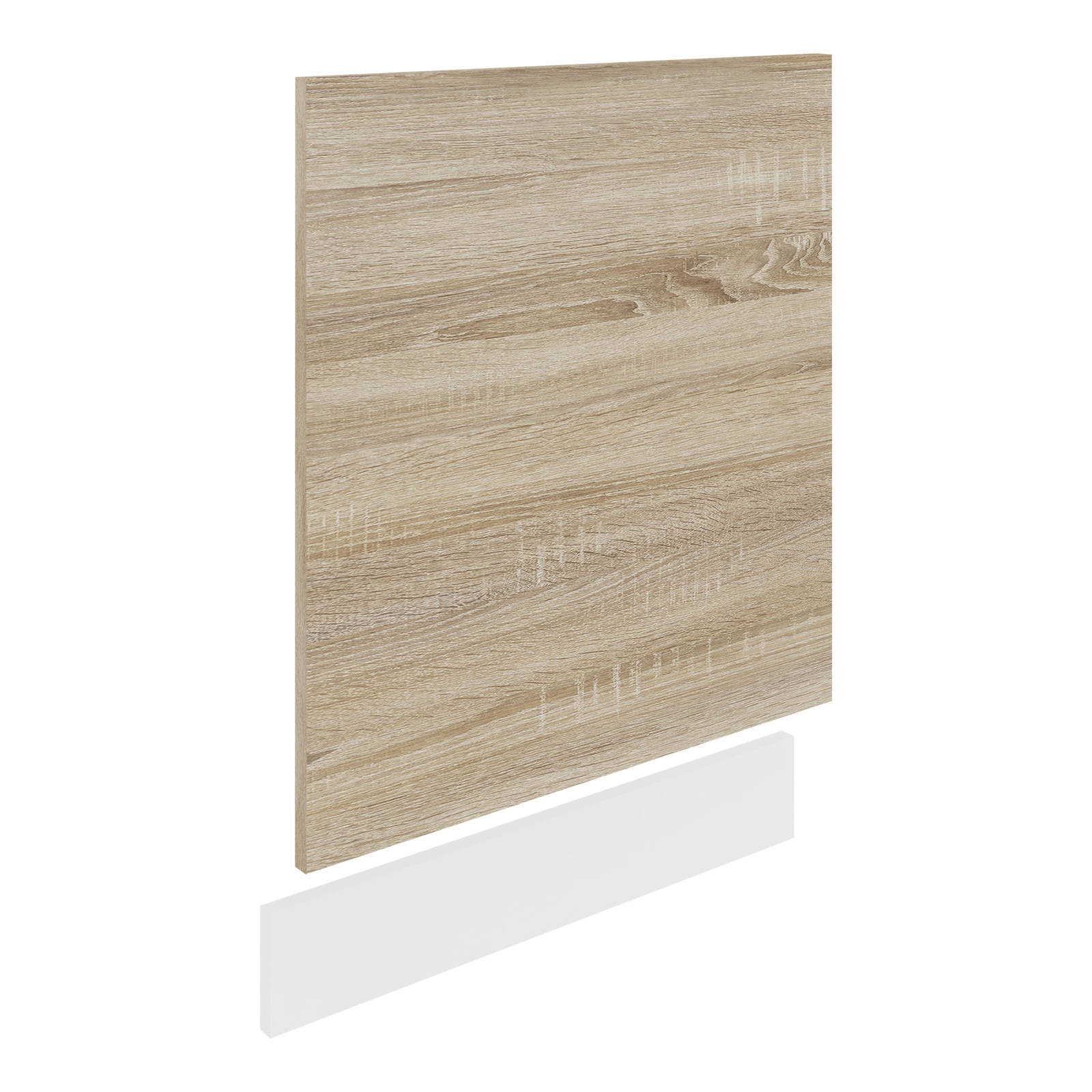 Geschirrspüler-Frontblende ESILO - Sonoma Eiche - weiß - 60x67 cm
