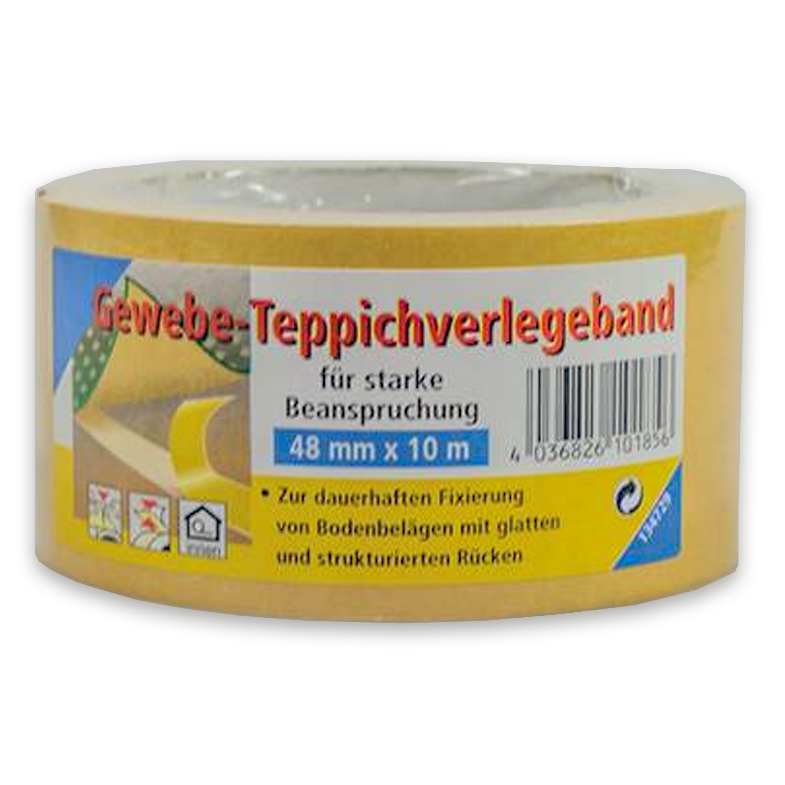 Doppelseitiges Klebeband, Fadenverstärkt - Super Stark Für Teppiche, Leisten, Metall & Mehr!