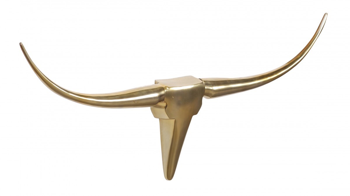 Geweih - goldfarben - Aluminium - 100 cm