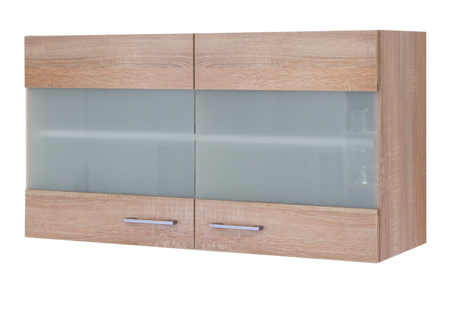 Glas-Hängeschrank SAMOA - Sonoma Eiche - 100 cm