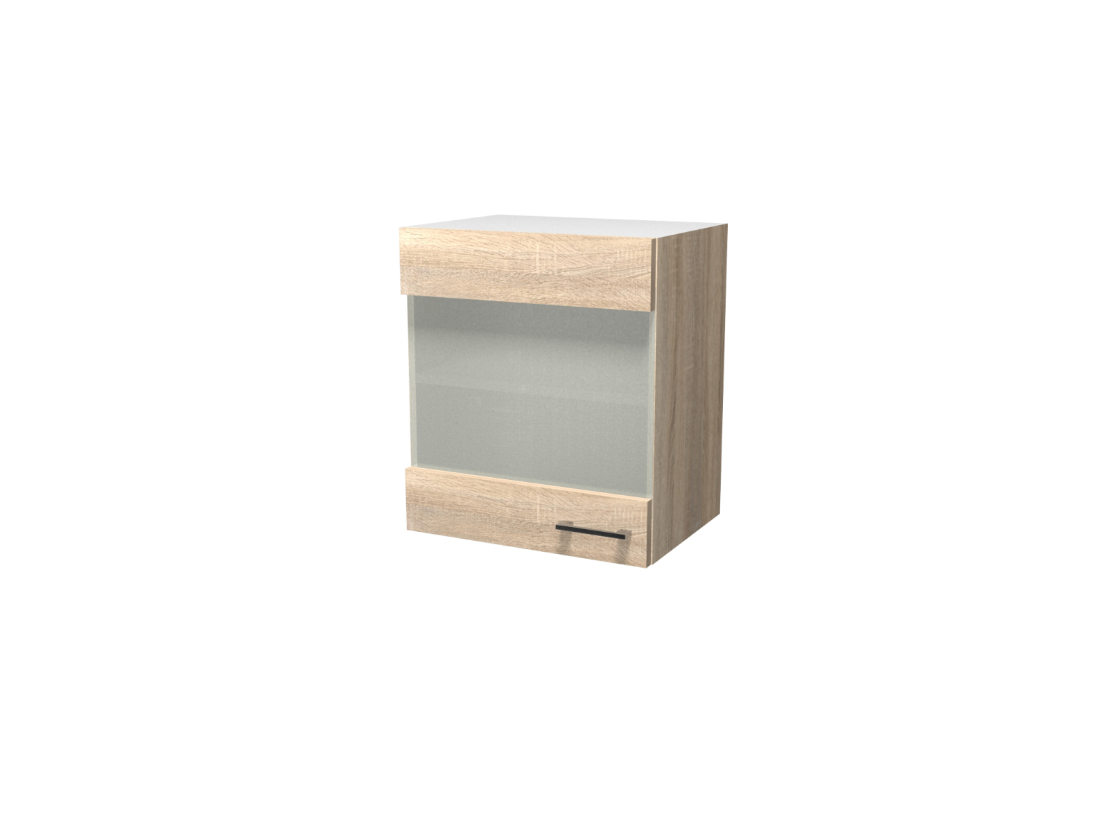 Glas-Hängeschrank SAMOA - Sonoma Eiche - 50 cm