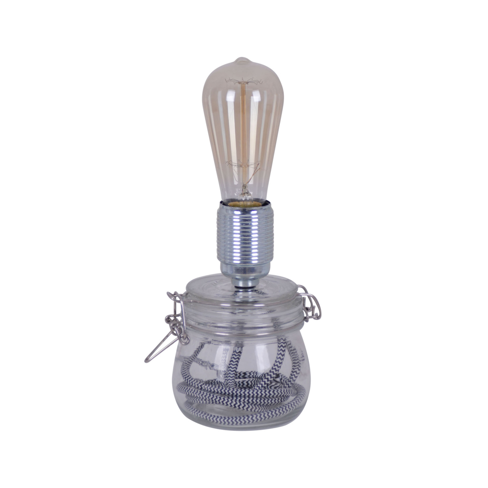 Glas-Tischleuchte - transparent - Ø 11 cm