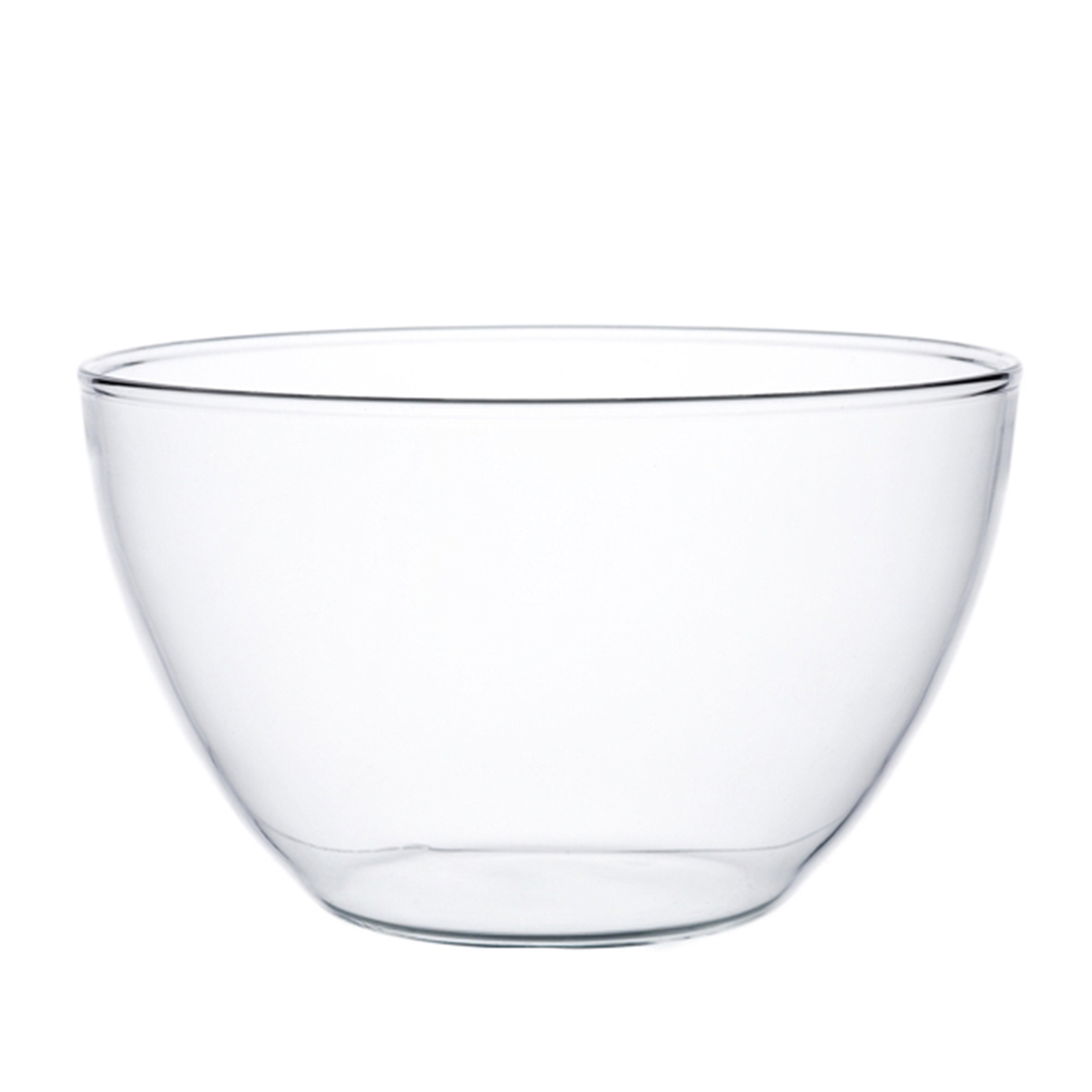 Glasschale - klar - Borosilikatglas - 1,7 Liter