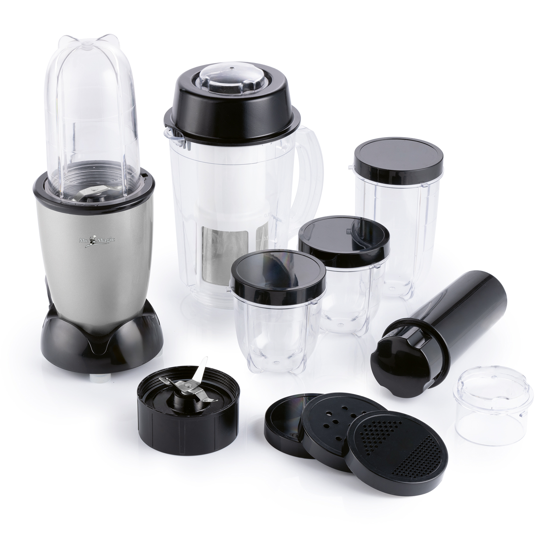 GOURMETMAXX 18-teiliges Mixer-Set MR. MAGIC - 400 Watt