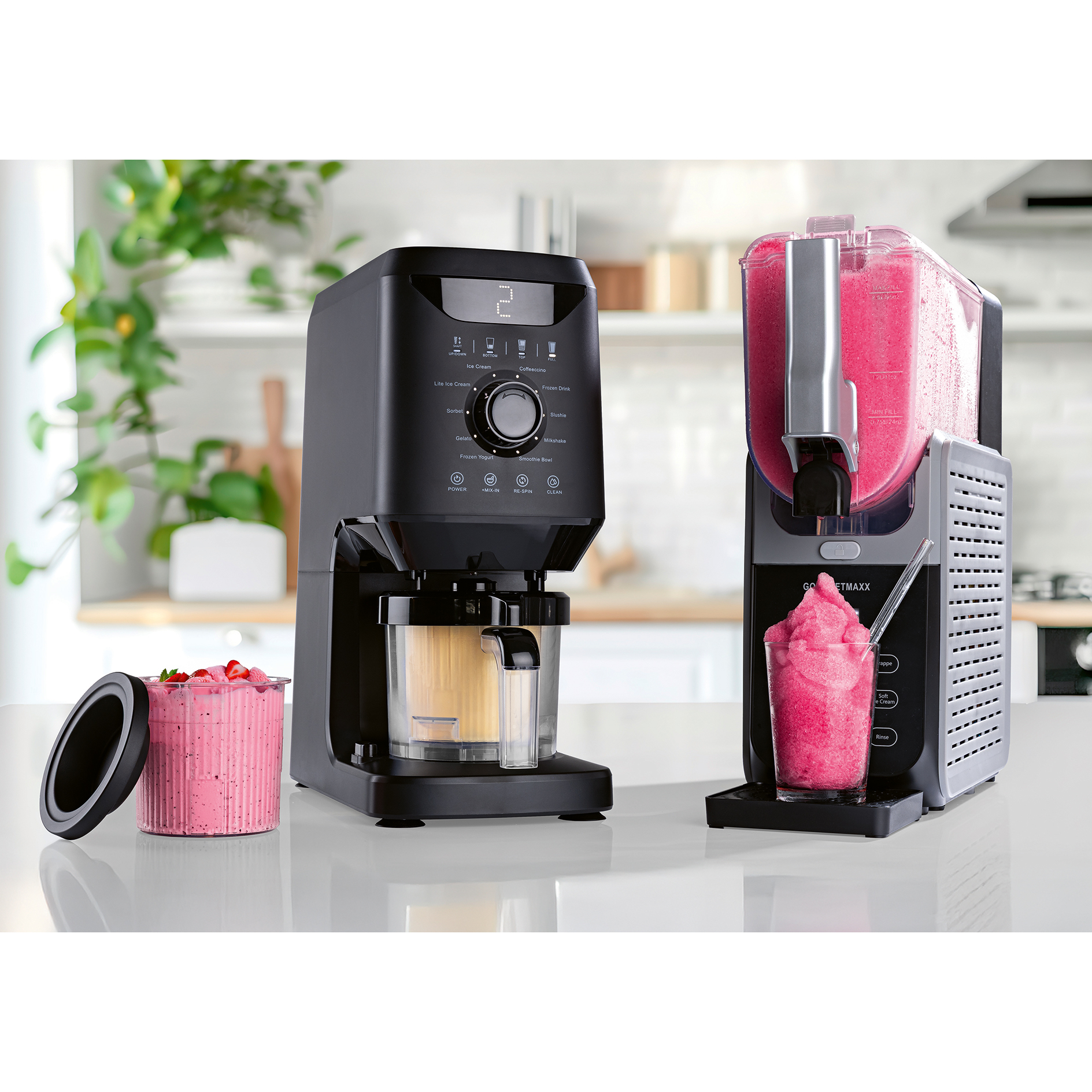 GOURMETMAXX Eismaschine SmoothUp 19370 - schwarz - 800 Watt