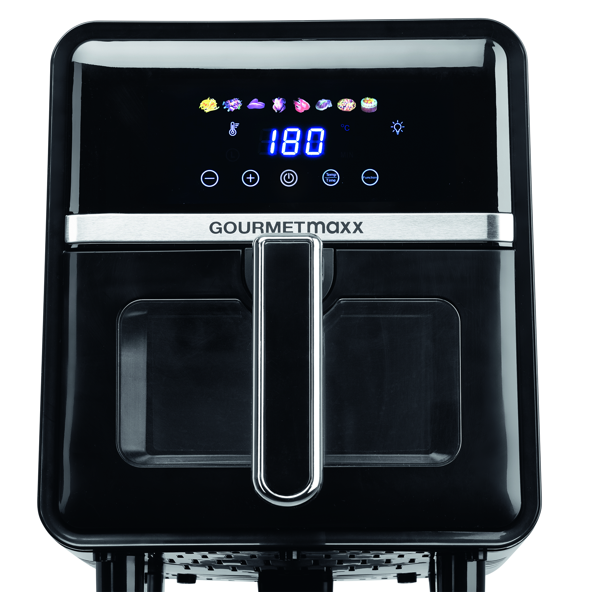 GOURMETMAXX Heißluftfritteuse 16539 - schwarz-Edelstahl - 5 Liter
