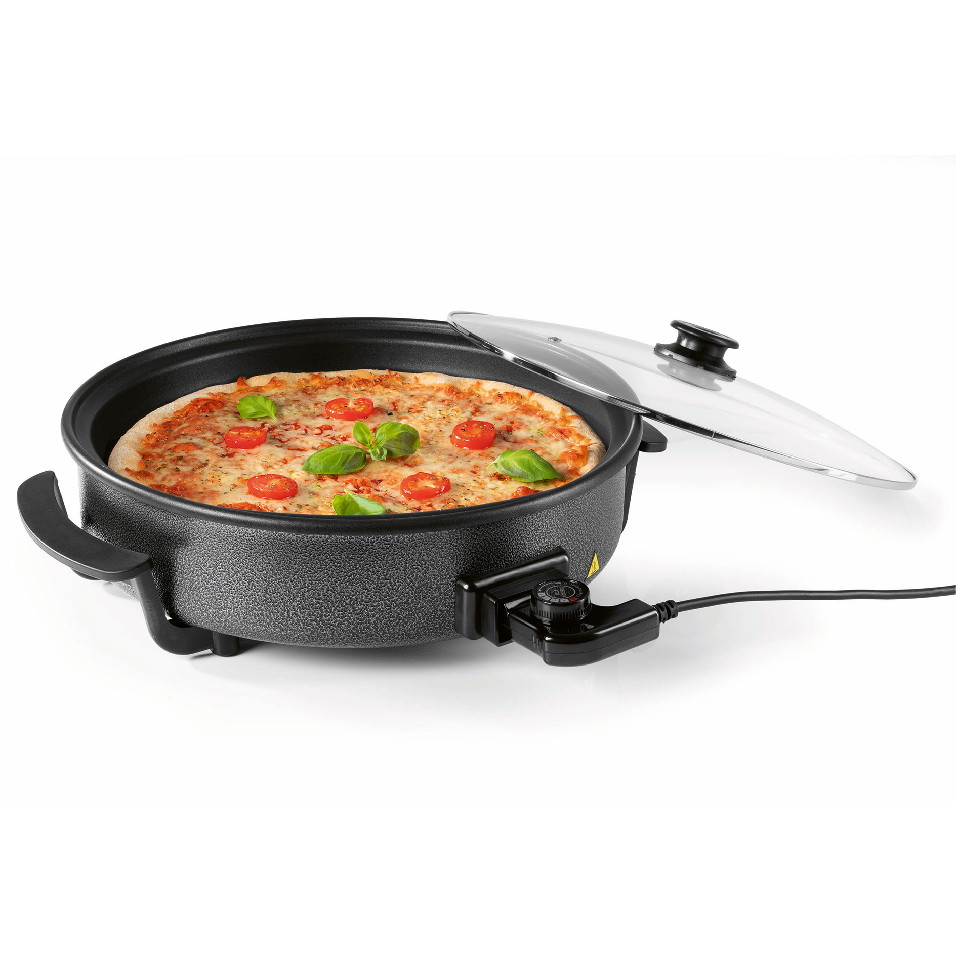 Guardini Smart Colors Pizzapfanne – Stahl, Antihaft, Orange/Schwarz, 28 Cm, Für Den Backofen