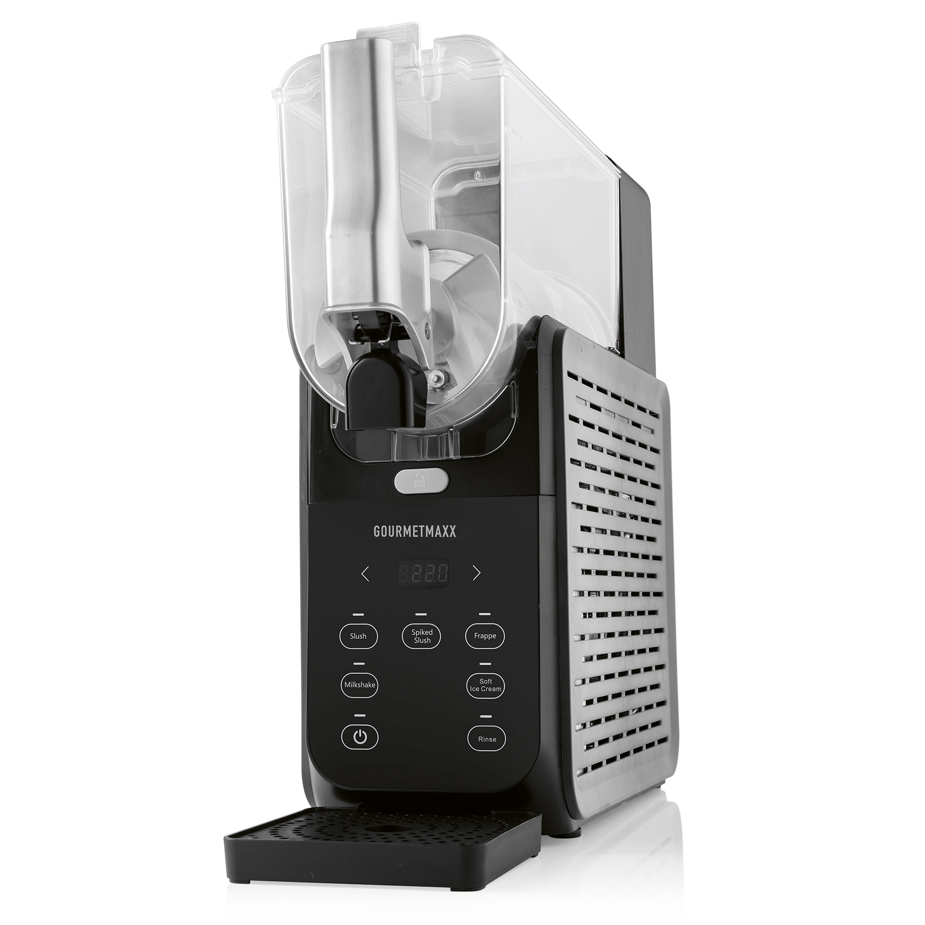 GOURMETMAXX Slushy Ice Maker FreezeUp 19174 - schwarz-grau - 200 Watt