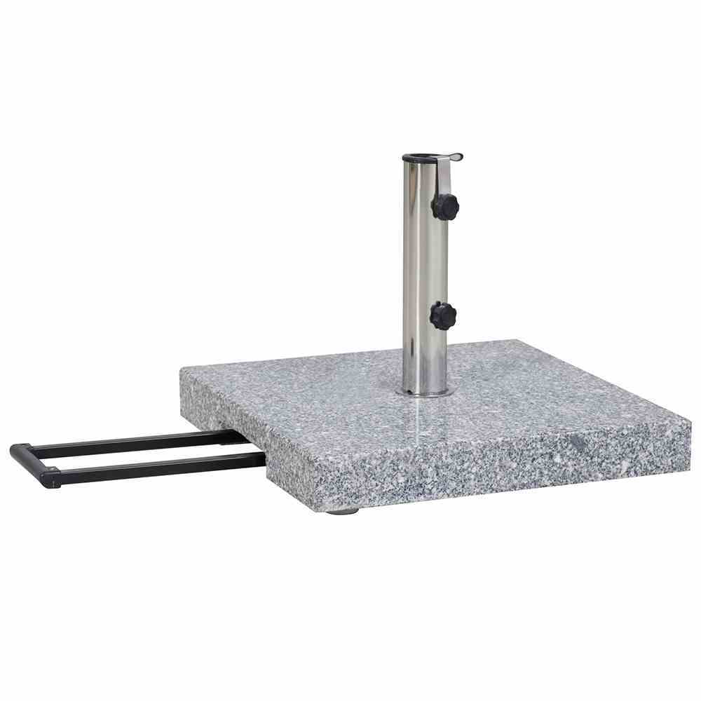 Granitständer-Trolley - silber - 45 kg