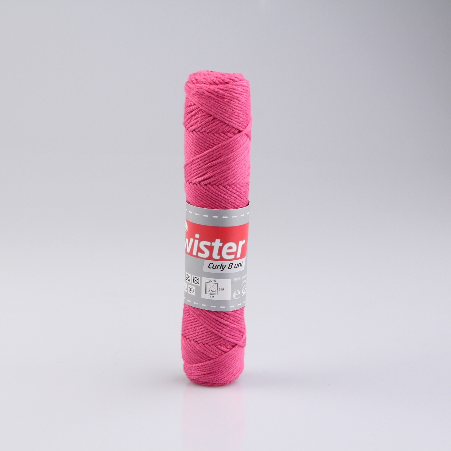 Häkelgarn TWISTER CURLY - dunkelpink - 50g