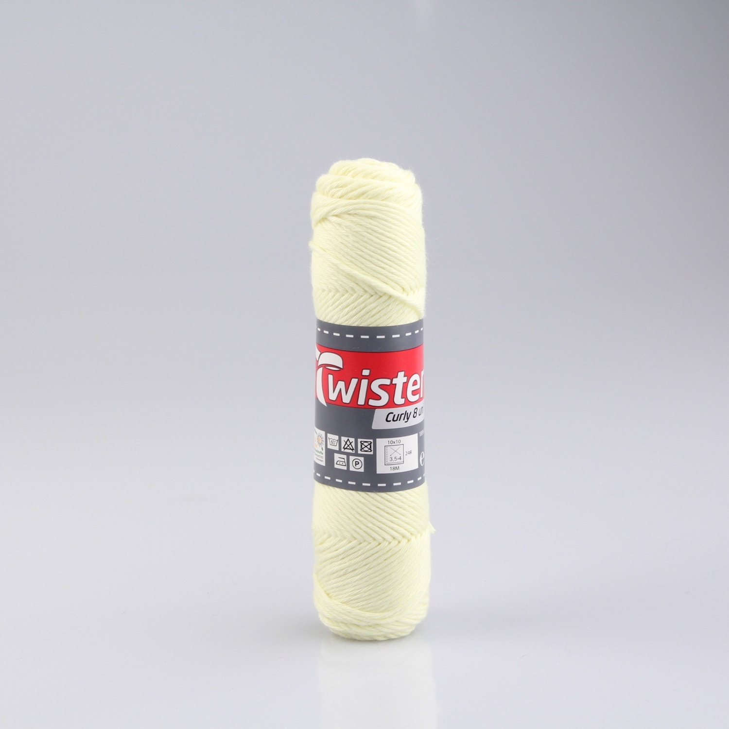 Häkelgarn TWISTER CURLY - gelb - 50g