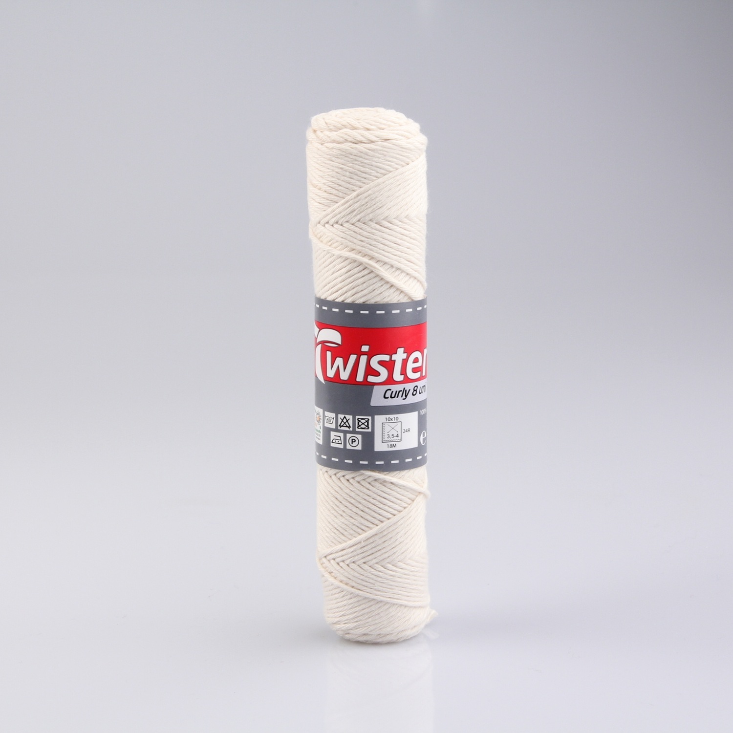 Häkelgarn TWISTER CURLY - natur - 50g