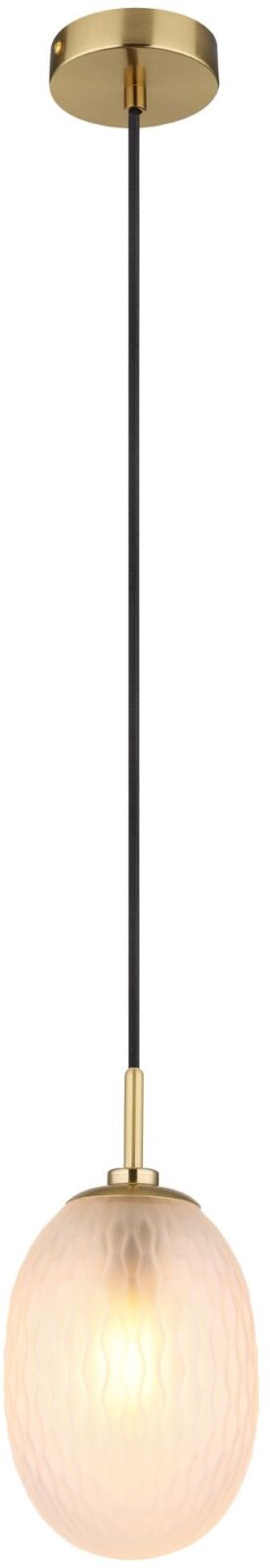 Hängeleuchte - goldfarben matt - satiniert - 120 cm