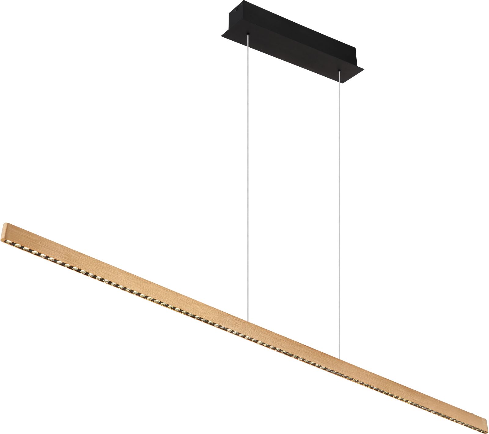 Hängeleuchte - kupferfarben - Touchdimmer - 150 cm
