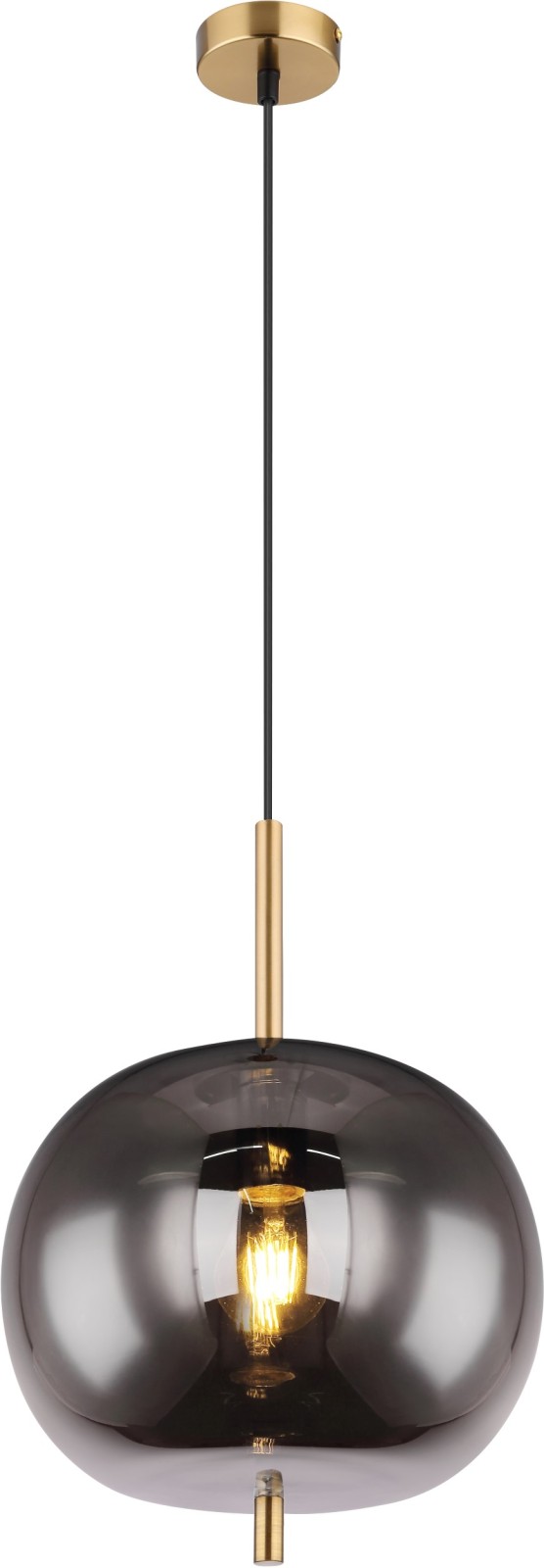 Hängeleuchte - messing-grau - 120 cm