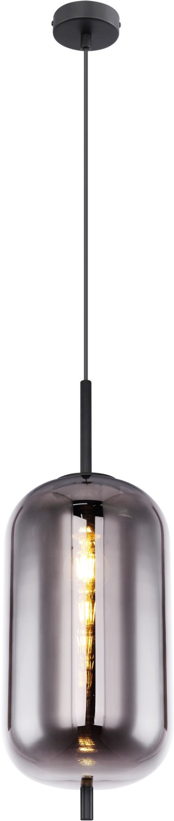 Hängeleuchte - schwarz-grau - 120 cm