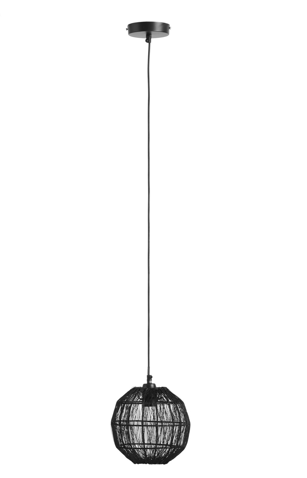 Hängeleuchte - schwarz - Metallgeflecht - Ø 20 cm