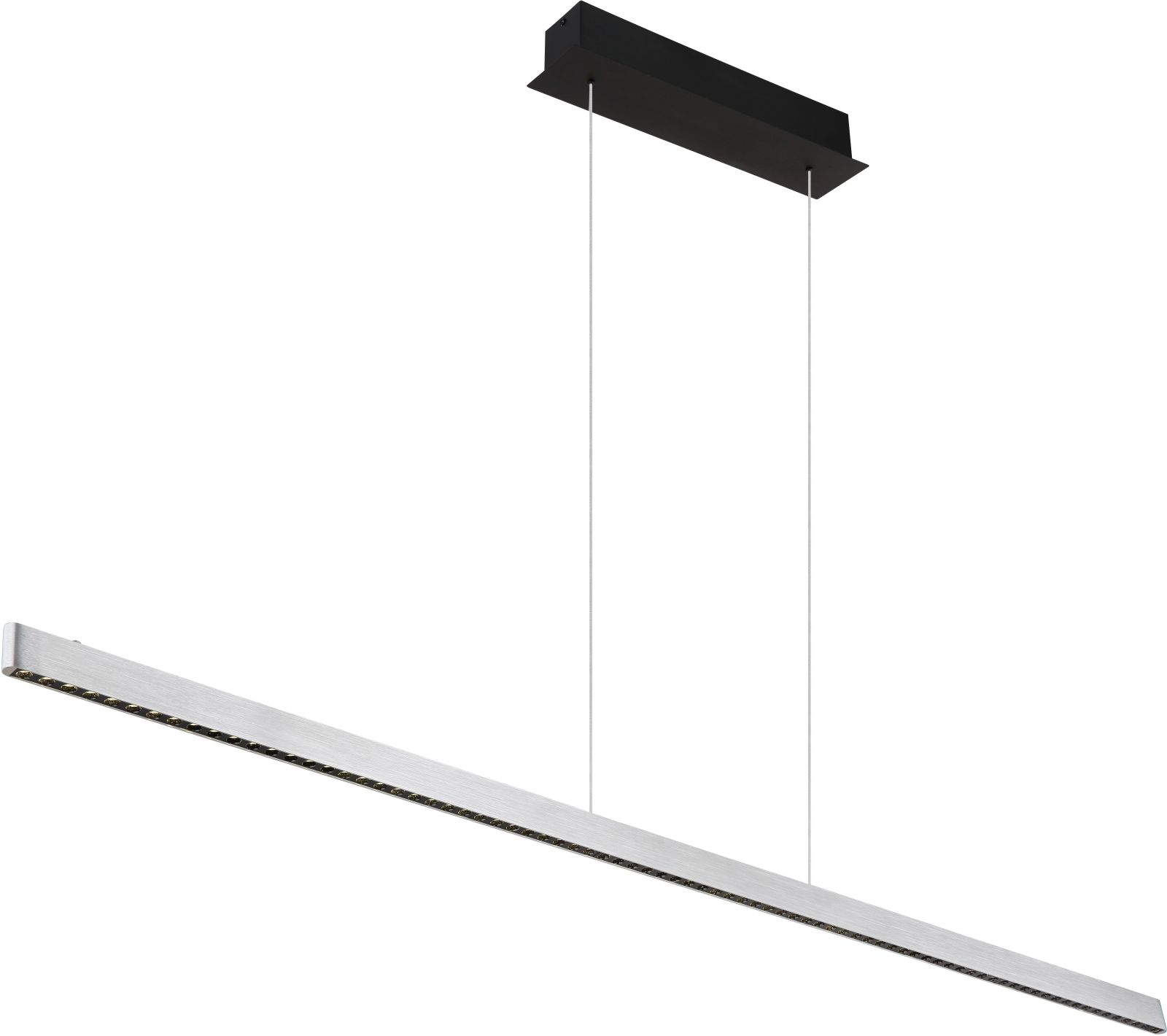 Hängeleuchte - silber-schwarz - Touchdimmer - 150 cm
