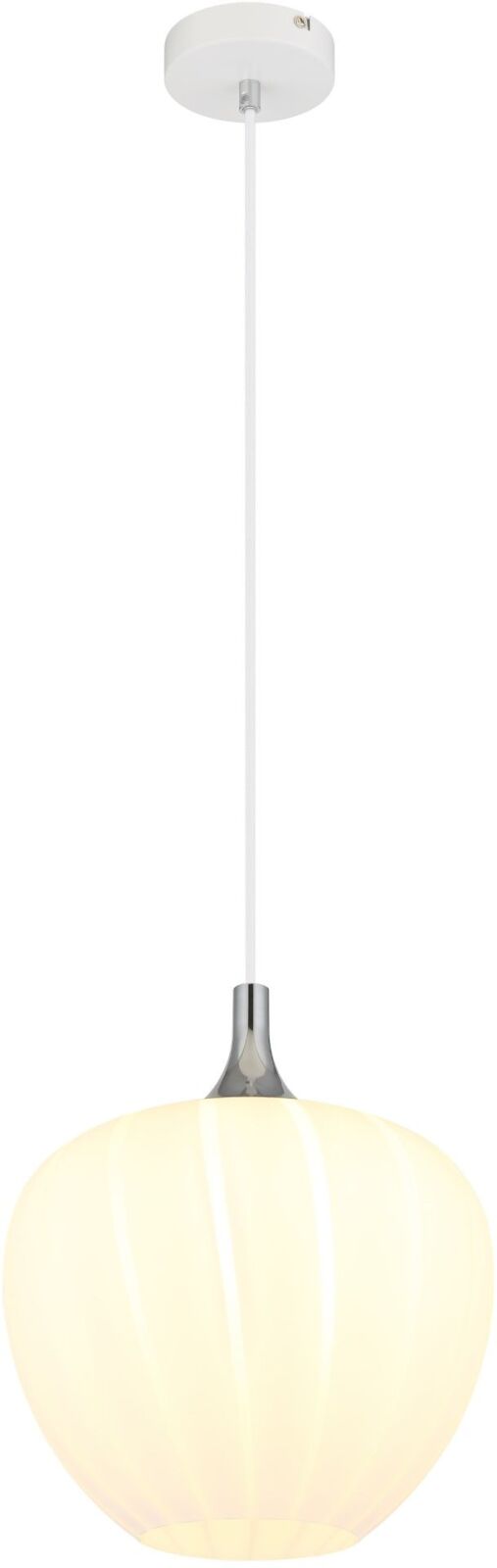 Hängeleuchte - weiß matt - opal satiniert - Ø 29 cm
