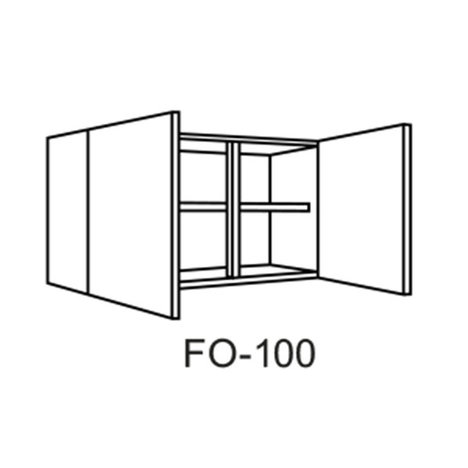 Hänger MATRIX - weiß-Lacklaminat-weiß - 100 cm breit