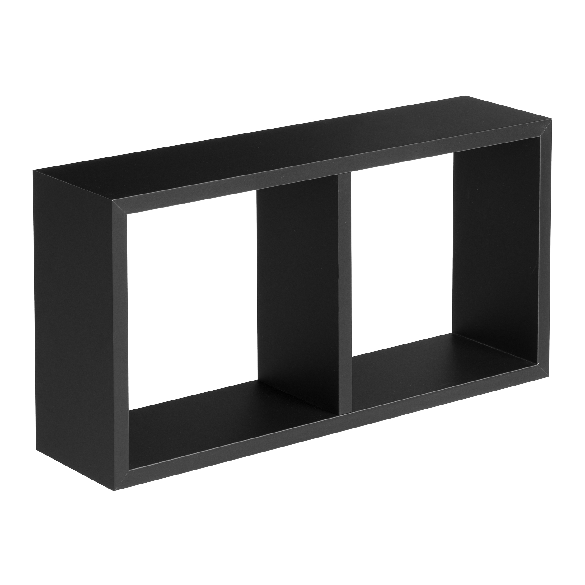 Hängeregal - schwarz matt - 59 cm