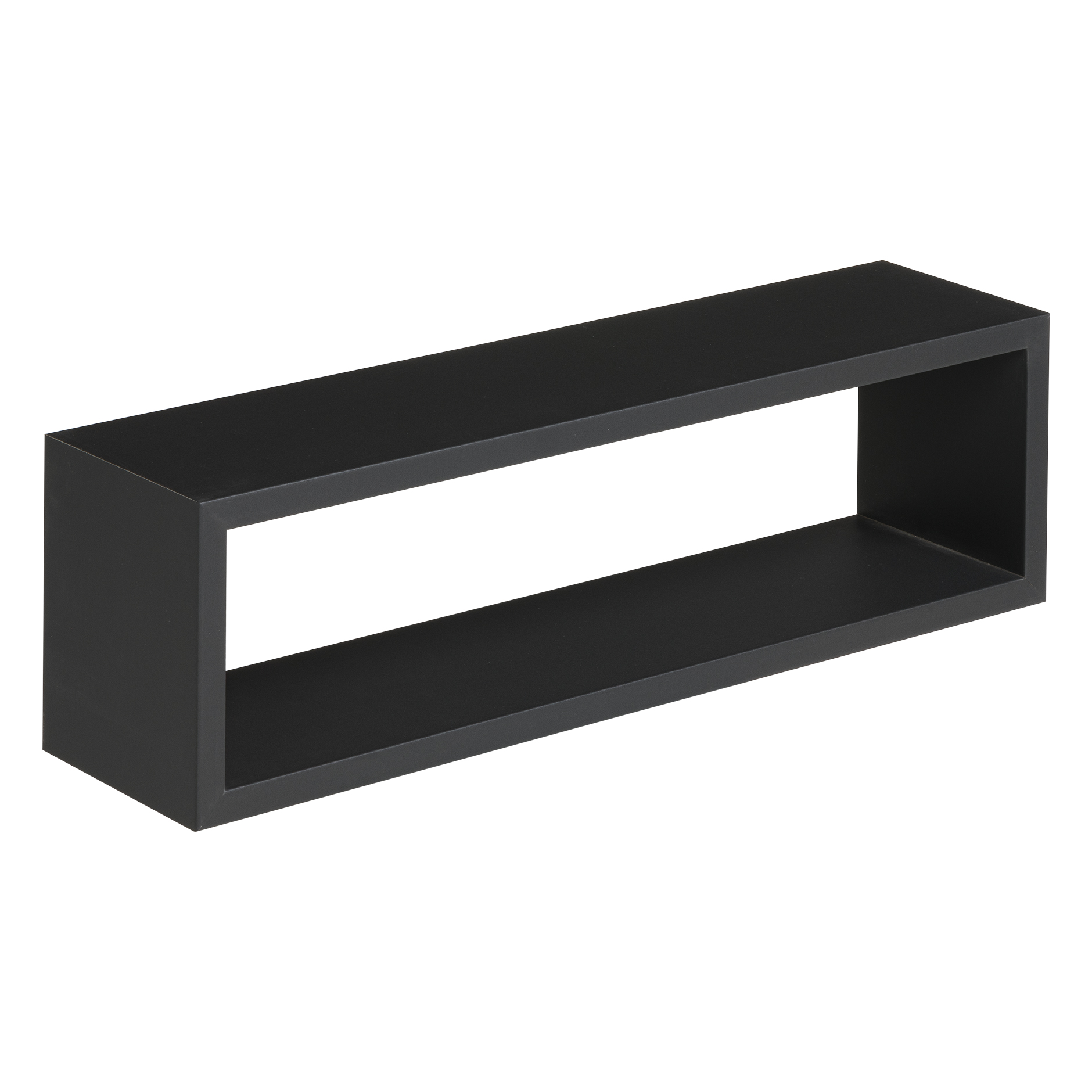 Hängeregal - schwarz matt - 59 cm