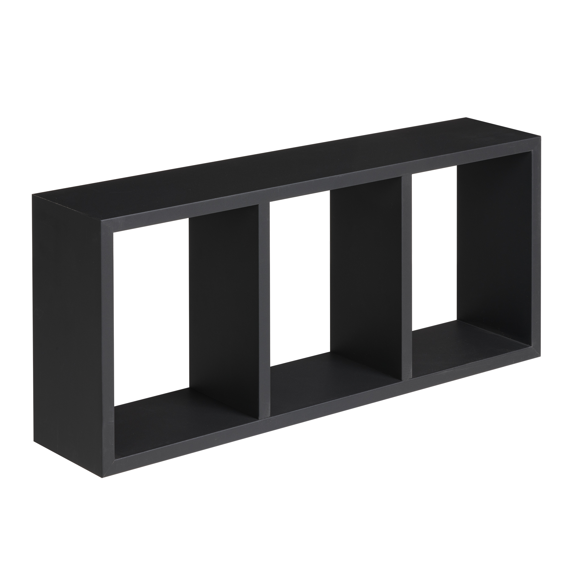 Hängeregal - schwarz matt - 70 cm