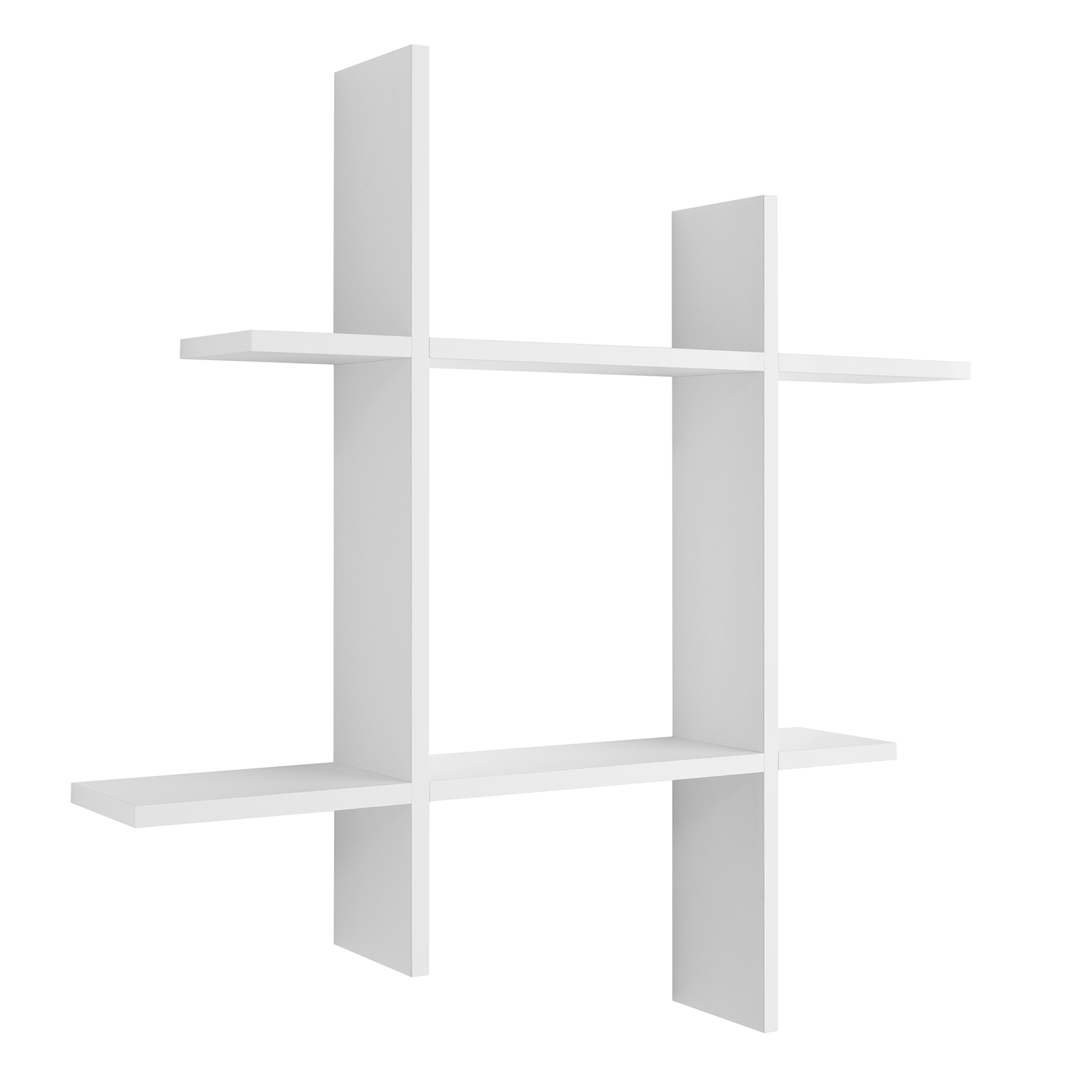 Hängeregal - weiß matt - 80 cm