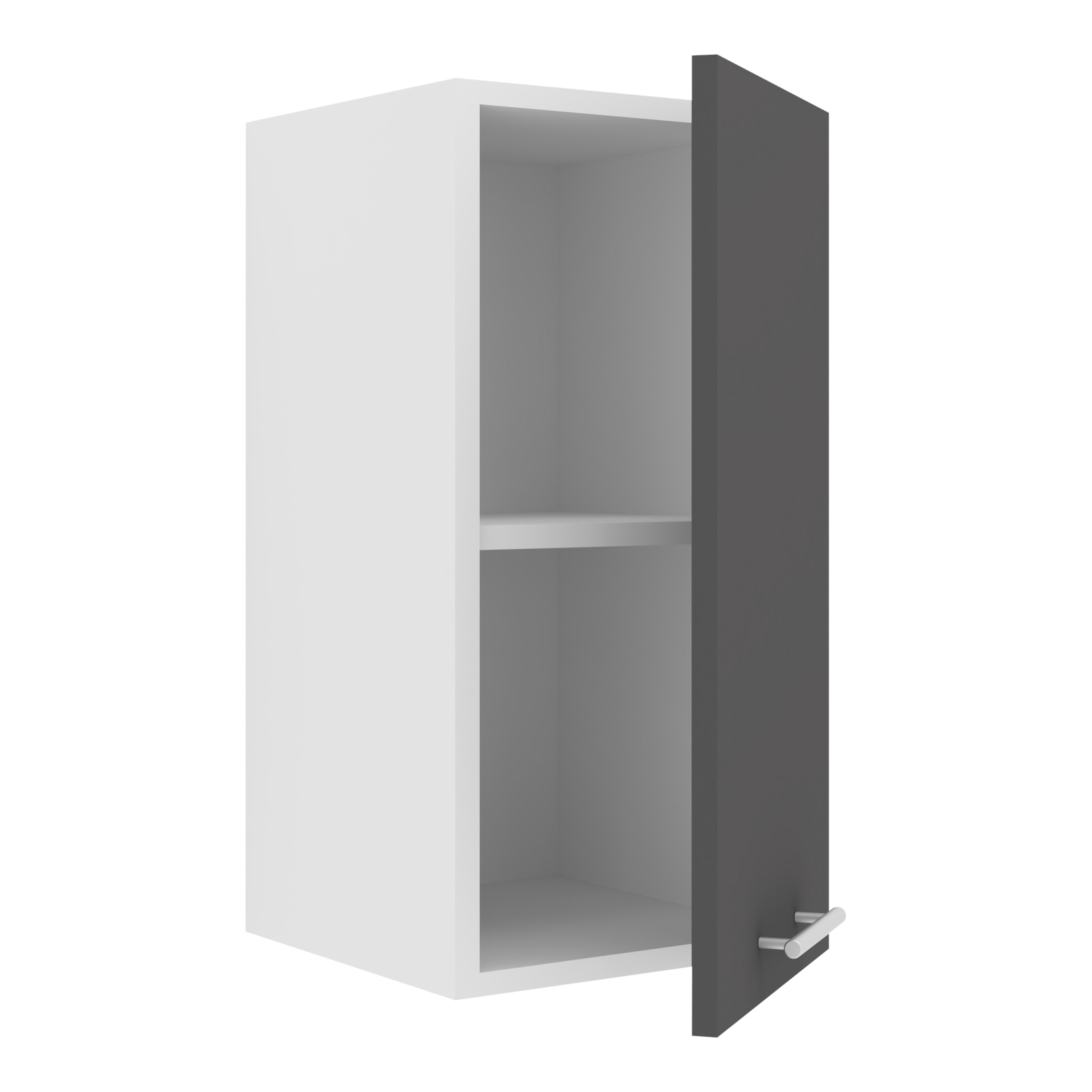 Hängeschrank ESILO - anthrazit - weiß - 30 cm