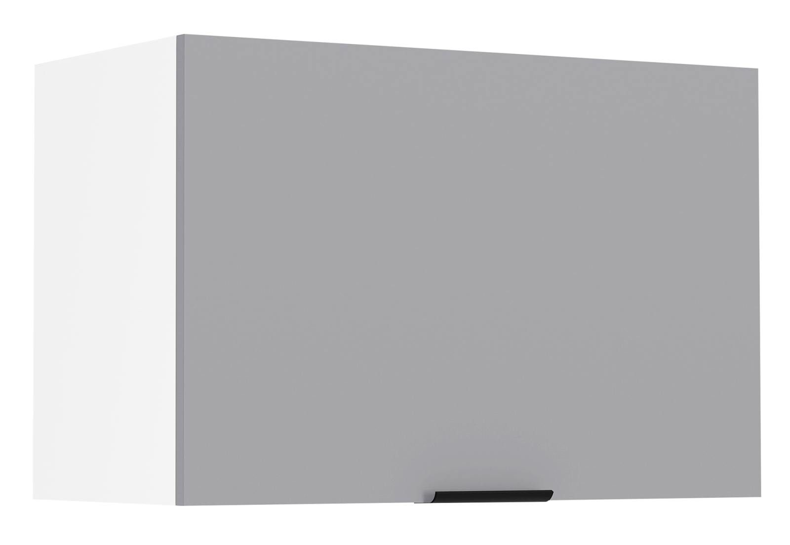 Hängeschrank FASOLA - weiß-anthrazit - mit Klappe - 60 cm