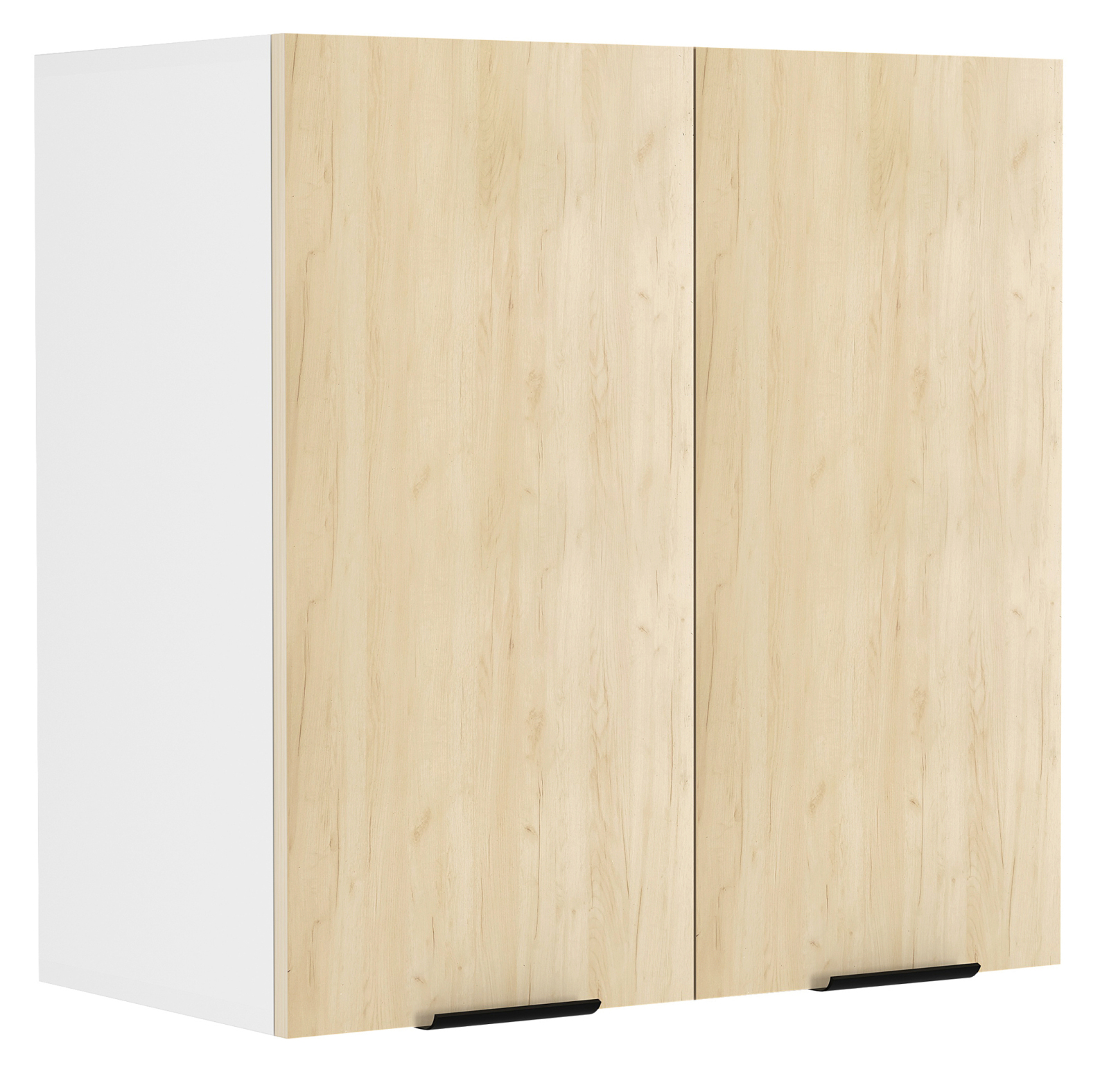 Hängeschrank FASOLA - weiß - Honig Eiche - 60 cm