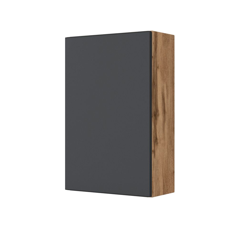 Hängeschrank LUCCA/KOPENHAGEN - grau matt - Wotan Eiche - 40 cm
