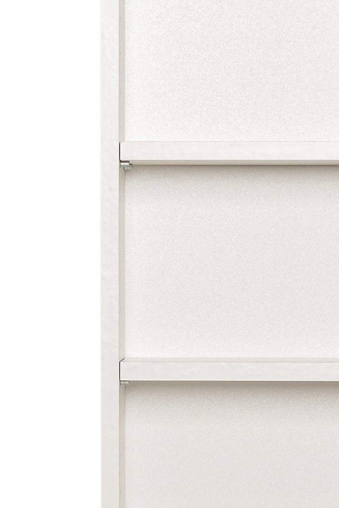 Hängeschrank PARMA - grau Hochglanz - weiß - 25 cm
