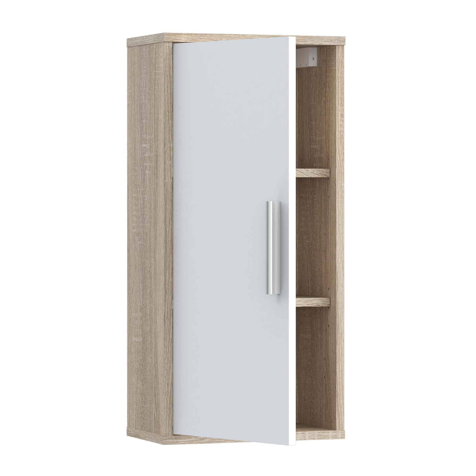 Hängeschrank - Sonoma Eiche - weiß - 33 cm breit