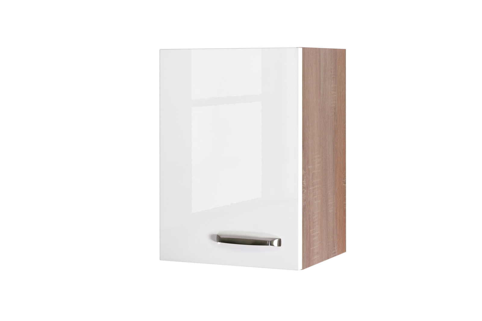 Hängeschrank VALERO - weiß Hochglanz-Sonoma Eiche - 40 cm