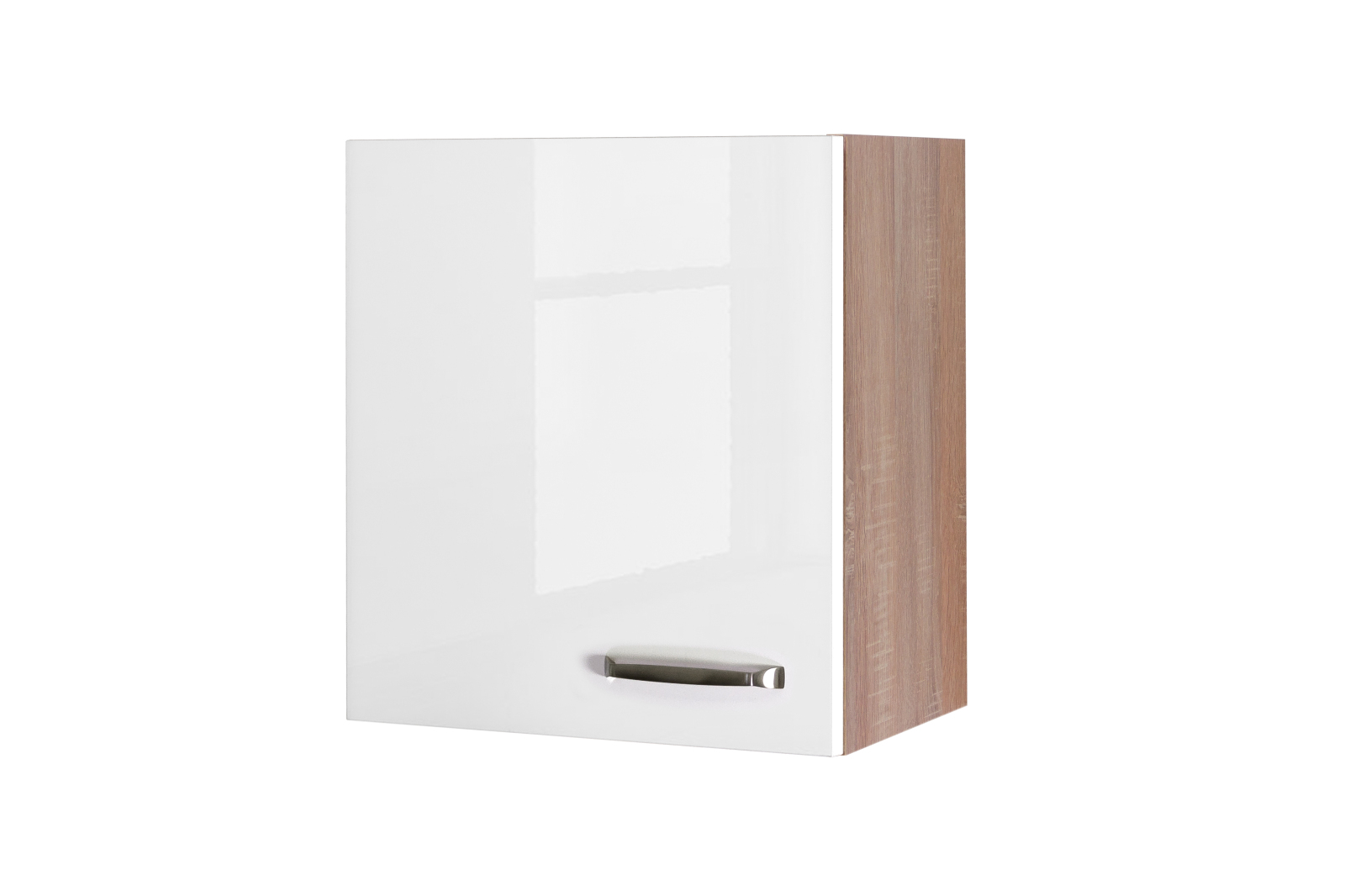 Hängeschrank VALERO - weiß Hochglanz-Sonoma Eiche - 50 cm
