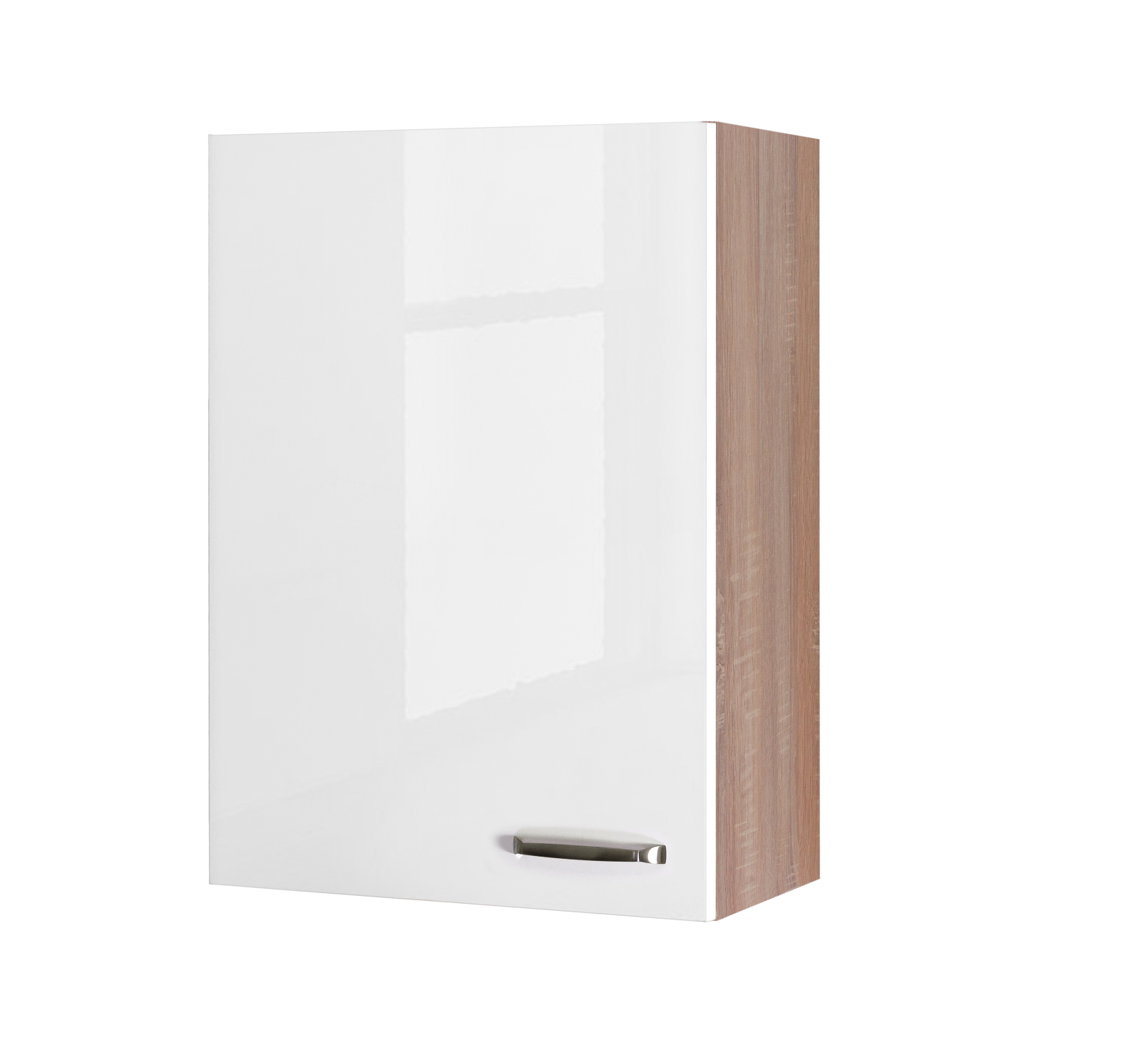 Hängeschrank VALERO - weiß Hochglanz-Sonoma Eiche - 60 cm - extra hoch