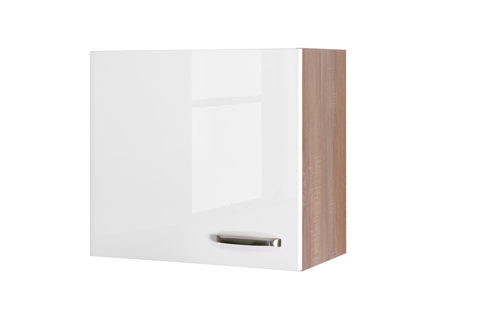 Hängeschrank VALERO - weiß Hochglanz-Sonoma Eiche - 60 cm