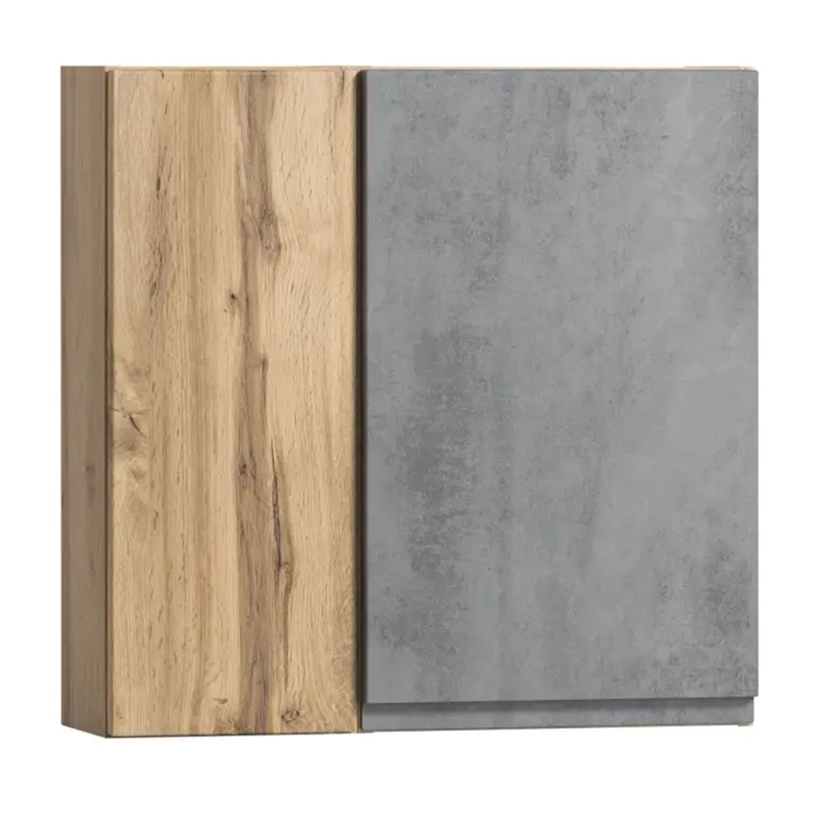 Hängeschrank - Wotaneiche - Oxid Beton - 65 cm
