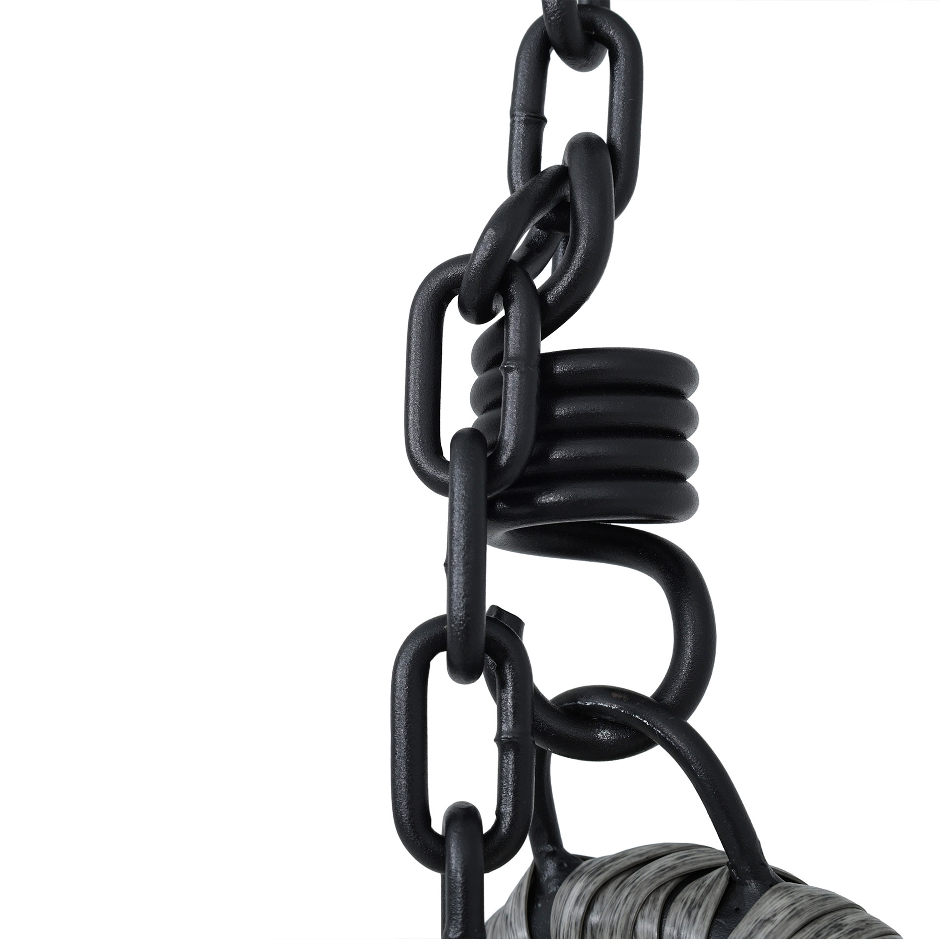 Hängesessel - anthrazit - grau - 195 cm hoch